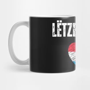 Luxembourg flag, Luxembourg heart Mug